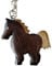 JA Horse - Holz Schlüsselanhänger Pferd Pferdchen Pony Reiten Tier handgemacht (schwarz Pferd)