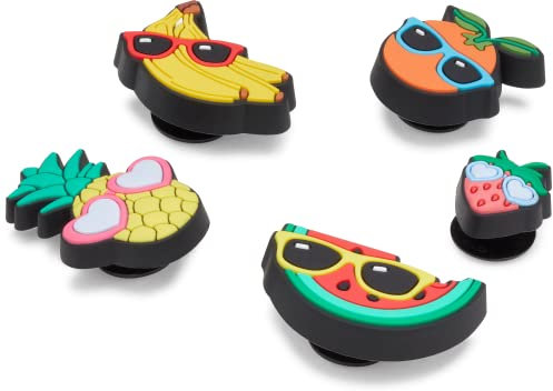Crocs Unisex's Cute Fruit with Sunnies Shoe Charms, Multi Colour, One Size