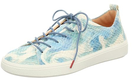 Think! Damen Turna Chromfrei Gegerbte Nachhaltige Wechselfußbett Sneaker, 9020 Denim Kombi, 41.5 EU