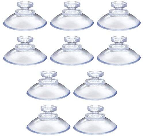 ALLY-MAGIC 10PCS Suction Cups, 25MM Plastic Sucker Pads Without Hooks for Outdoor, Kitchen, Bathroom, Window, Mirror, Home Decoration and Organization Y6-MGTXP