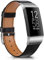 Vancle Kompatibel mit Fitbit Charge 4 Armband/Fitbit Charge 3 Armband, Weiches Leder Ersatzarmband für Fitbit Charge 4 / Fitbit Charge 3 Damen Herren