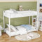 Azkoeesy Etagenbett 90 x 200 cm, Metall Stockbett für Kinder, Jungen und Erwachsener, Weiß