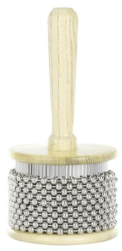 Percussion aus – Percussion-Musikinstrument – Edelstahlperlen – zylindrisches Instrument mit Perlen, Percussion-Instrumentenrührer für Zuhause