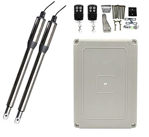 300KG Automatic Electric Double Leaf Swing Door Opener Swing Gate Actuator Operator Arms Drive Courtyard Garage Access Control for Swing Gates