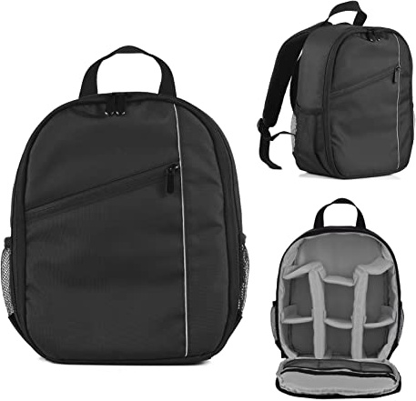 Hanzete Small Camera Backpack Outdoor Camera Bag Water-resistant Shock-proof Camera Case Replacement for Nikon DSLR/SLR/Mirrorless Cameras