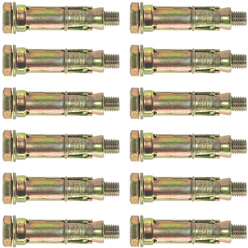 12 PCS Heavy Duty Expansion Bolts,Shield Anchor Bolts (M10)