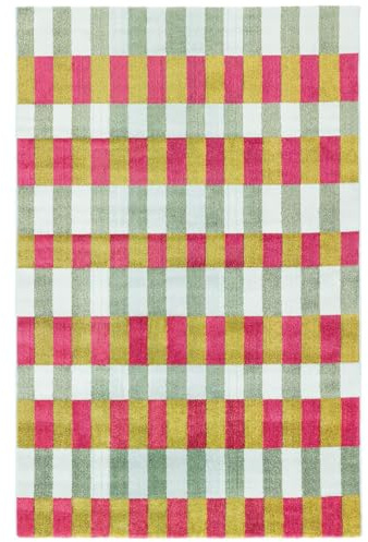 RugVista Flor Teppich, 160 x 230 cm, Rosa/Grün