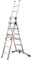 Hailo 9306-501 ProfiStep 150 kg Capacity Combination Ladder (2 x 6-Rung Sections plus 1 x 5-Rung Section)