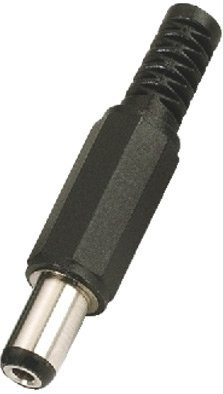 Monacor t-521p schwarz Aderverbinder – Verbinder Fäden (2,1 mm, 5,5 mm, Schwarz)
