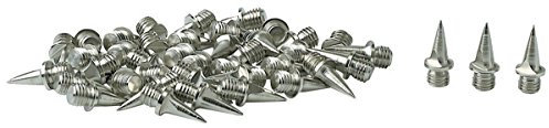 Bolsita de 12 clavos de atletismo longitud de 6 mm, atornillado 2 caras, clavos de atletismo