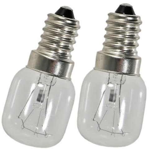 SPARES2GO Light Bulb Lamp for Cannon Oven Cooker (Pack of 2, 25w, SES, E14)