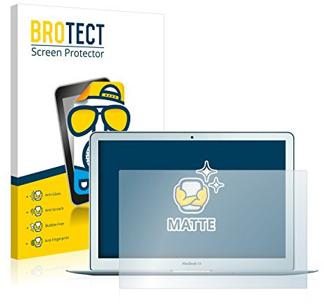 BROTECT Entspiegelungs-Schutzfolie für Apple MacBook Air 13 (Mitte 2012) (2 Stück) Matte Displayschutz-Folie, Anti-Reflex, Anti-Fingerprint