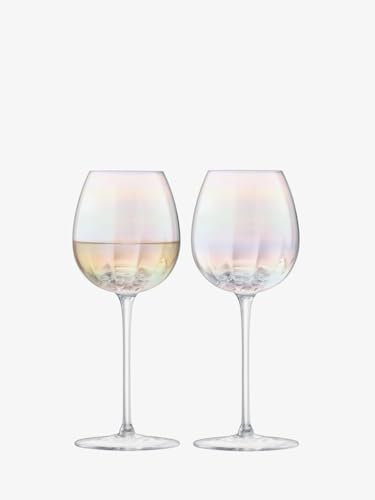 LSA International White Wine Glass, Mother of Pearl, 325ml