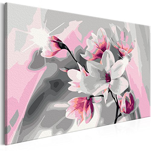 murando - Peinture par Numéros Adulte DIY 50x40 cm - Avec Cadre, Peintures Acryliques et Pinceaux - Tableau à Faire Soi-Même Loisir Créatif Maison Décoration Murale - Fleurs n-A-0259-d-a