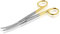 best for surgery Hochwertige professionelle schmale Mayo Hartmetall Universal-Schere beide Seiten stumpf 17,5cm gebogen rostfrei
