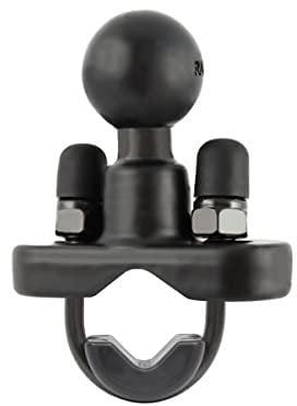 Ram Mounts RAM-B-231ZU, supporto per navigatore da moto, 12,7-31,75 mm, unisex, multiuso, in alluminio, nero