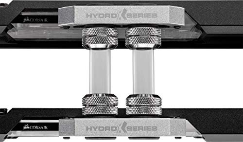 Corsair Hydro X Series, XT Hardline, 12mm Multicard Kit (Für SLI und CrossFire X Konstruiert, Rohre mit abgerundeten Enden, Robuste Konstruktion aus PMMA) Schwarz