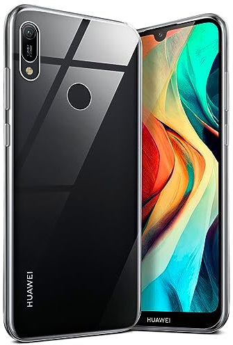 moex Aero Case für Huawei Y6 (2019) Hülle Durchsichtig, Silikon Handyhülle Transparent, Clear Case Ultra Slim, Backcover Schutzhülle Dünn, Silikonhülle Minimalistisch, Klar