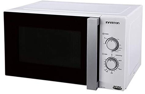 MICRONDAS INFINITON MW-1025M CON GRILL (25L, BLANCO, Potencia 700W, GRILL 1000W, Capacidad 25L, Plato 27 cm, Descongelador)