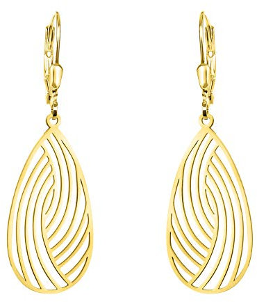 SOFIA MILANI - Damen Ohrringe 925 Silber - vergoldet/golden - Ornament Ohrringe - 20929