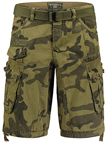 Geographical Norway Cargo Shorts Hunter mit UD Bandana Kaki Camo - 4XL -