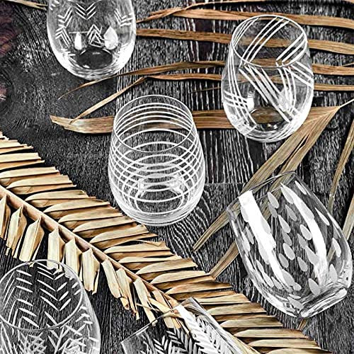 Fade Vasos de concierto FD55465 de vidrio soplado y esmerilado, 6 unidades, 500 ml