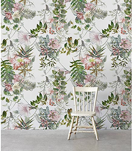 Coloray Le Papier Peint 290x290cm Décoration Meuble Chambre Salon Cuisine Muraux Latex Muralo Papiers Peints - Fleur pastel