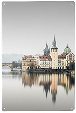 artboxONE Metall-Poster 20x30 cm Städte Vltava Study Prag von Künstler Ronny Behnert