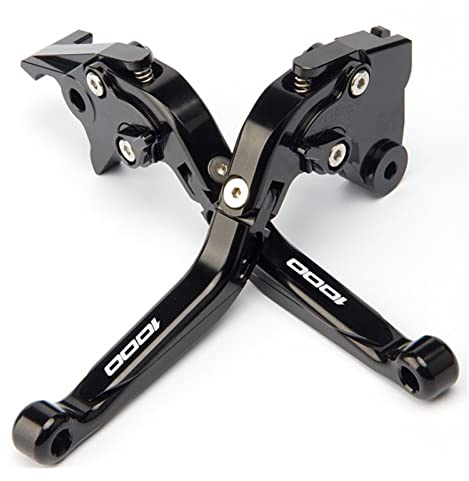 CSNBTY Bremshebel Kupplungshebel, 7 Farben Kompatibel Mit Kawasaki Z1000 2003 2004 2005 2006 Bremskupplungshebel Z 1000 2007-2014 2015 2016(2007-2016 Black)