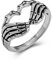 Yienate Punk Schädel Hand Kralle Ring Silber Goth Herz Skelton Hand Wickeln Band Ring Für Frauen Mädchen