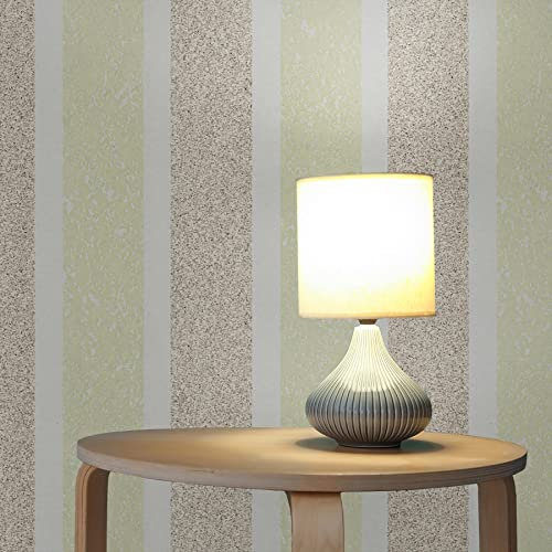 TADESSI Tapete Streifen Pierre M1-No.3839 | Vliestapete | Grün | Blockstreifen | Geometrisch