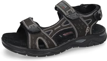 Dockers by Gerli Herren Trekking Sandalen, Männer Sandalen,Sommerschuhe,Freizeitschuhe,offene Schuhe,Strandschuhe,allblack,42 EU