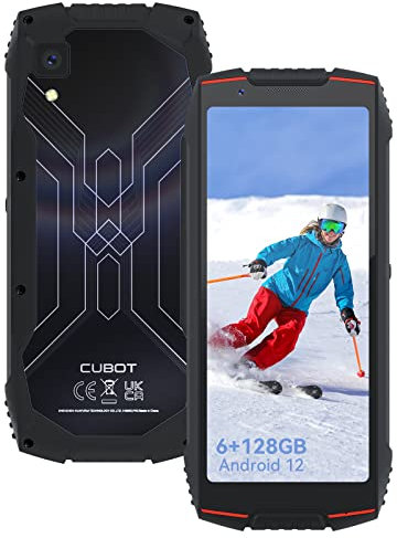 CUBOT Kingkong Mini 3 Rugged Smartphone, Android 12.0 Telefoni Robusto, 6GB RAM+128GB ROM Telefono Indistruttibile, 4.5 Pollici QHD+ Cellulare Militare, Batteria 3000mAh, Dual SIM 4G, Face ID/GPS/NFC