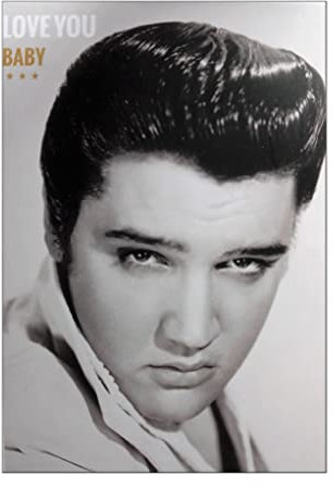 Generisch Postkarte Elvis Presley - Love you Baby - 15 cm Sammelkarte GPK 603