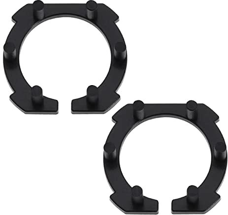 SG Store 2 Stück H7 LED Scheinwerfer Adapter Ersatz Kompatibel mit Mazda 3/5/6 M3/M5/M6 H7 LED Scheinwerfer Birnenhalter Schwarz
