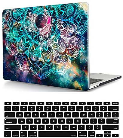 Hülle Case Kompatibel mit MacBook Pro 13 Zoll 2015 2014 2013 2012 Freisetzung A1425 A1502 mit Retina Display, Ultradünne Plastik Hartschale Schutzhülle & Tastaturschutz, buntes Totem