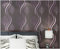 CULTS Lila Vliestapete 9,5 m x 0,53 m Streifen Tapete Modernes Design Beflockung Tapete für Flur Wohnzimmer Schlafzimmer Büro