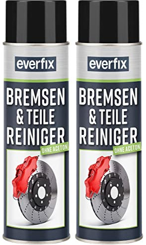 Everfix Bremsenreiniger Spray (2 x 500 ml) Bremsen und Teilereiniger - Reiniger ohne Aceton