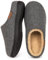 VeraCosy Herren Flauschige Sherpa Pantoffeln Memory Schaum Anti-Rutsch Innen Hausschuhe Grau，46-47 EU