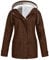 Regenjacke Damen, Frauen Mantel Fleece gefütterter Regenmantel Winterjacken Winterjacken Outdoorjacke Mit Kapuze Jacke Surfbekleidung Softshelljacke Wintercoat Puffer Winterjacken Winterjacken