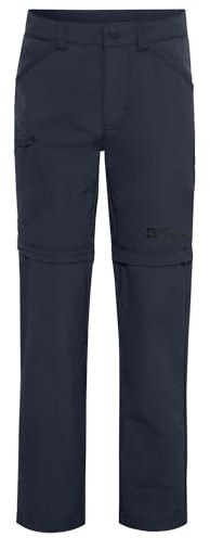 Jack Wolfskin Unisex Kinder Safari Zip Off Pants K Wanderhose, Night Blue, 116 EU