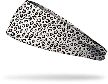 JUNK Brands Big Bang Lite Stirnband – Feuchtigkeitstransportierender Performance-Stoff, rutschfest, Sportschweißband für Damen und Herren – Einheitsgröße – Leopard