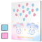 Gender Reveal Party Fingerabdruck Baum, Geschlecht offenbaren Fingerabdruck Blätter Baum, Babyparty-Gästebuch, Tier-Thema Gender Reveal Baby Shower Party, Fingerabdruck-Gästebuch Andenken Dekoration