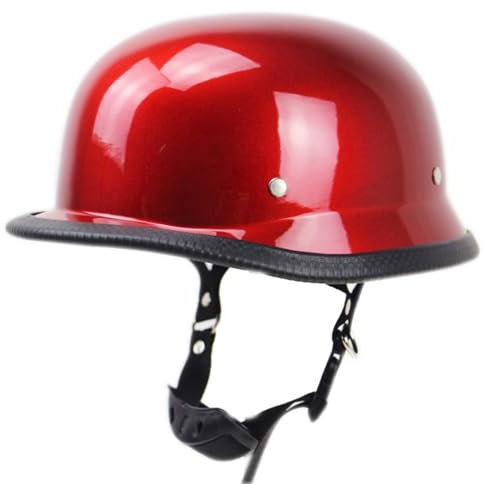 Adulte Rétro Casques Bols Protection Casque,ECE Homologué Casque Moto Jet Demi Casque,pour Street Bike Cruiser Chopper Moped Scooter Moto Casques F,S=55-56cm