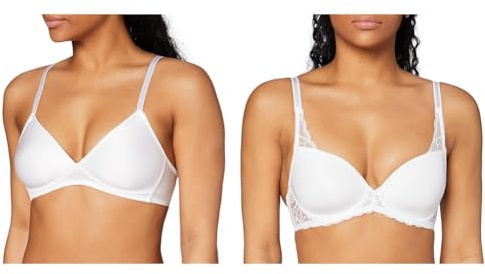 Triumph Bralette Weiß 75A Schalen BH mit Bügel Weiß 75A
