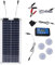 Generico Mantenitore Caricabatteria Solare, 100 W, 12-24 V, Doppia Uscita, Per Auto, Camper, Barca