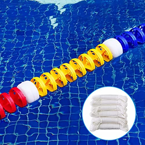 HDMOZUYT Sicherheit Pool-Spurlinie Trennlinie Pool-Spurmarkierungen Pool-Rennspurlinie Bojenkordon Schwimmende Pool-Trennwand-Kits Pool-Zubehör (Farbe: Nylonseil