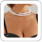 Reaky Perlenketten, mehrreihige Halskette, Choker-Halskette, 4-teilig, einfache Halskette für Damen
