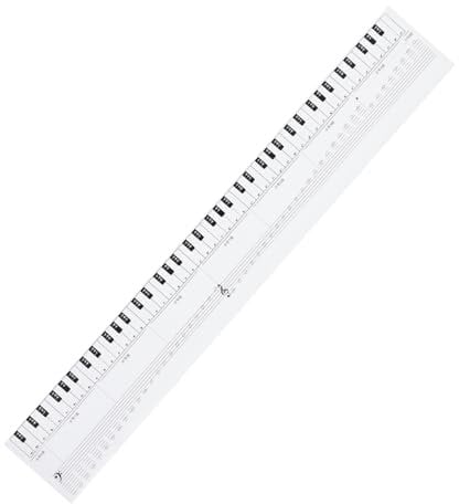 OFFSCH Removable Piano Notes Guide 88 Key Piano Keyboard Stencil for Learning Aid