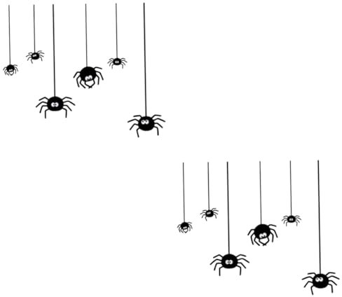 Uonlytech 2St Halloween-Wandaufkleber wanddeko fürs kinderzimmer living room decoration wohnzimmerdeko Halloween Wandtattoo swor Halloween-Spinnenaufkleber Halloween-Dekor Spinnen-Aufkleber